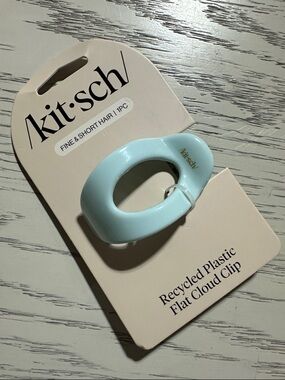 Kitsch Light  Blue Medium Flat Cloud Hair Clip
